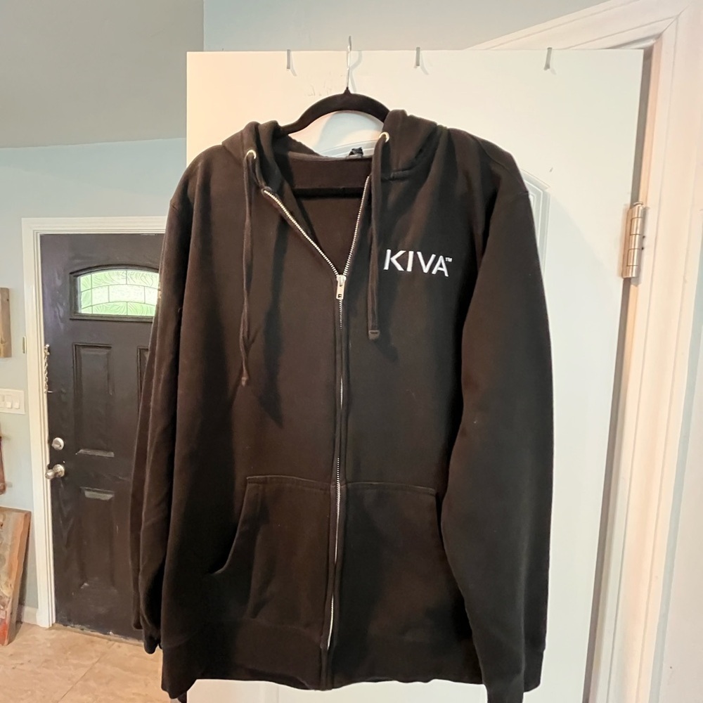 ~KIVA~ Black Zip-Up Hoodie